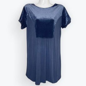 Hannah Velvet Detailed Tunic Top Blouse Size S